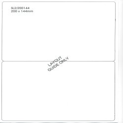Laser / Inkjet Labels - 2 Labels per Sheet