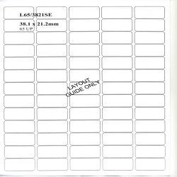Laser / Inkjet Labels - 65 Labels per Sheet