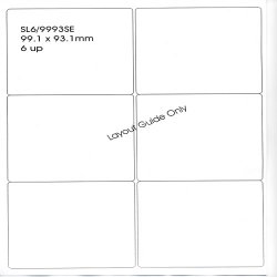 Laser / Inkjet Labels - 6 Labels per Sheet