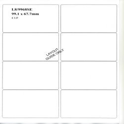 Laser / Inkjet Labels - 8 Labels per Sheet