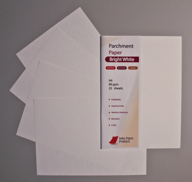 Parchment Paper - 90gsm - White - SOHOPAPERcouk