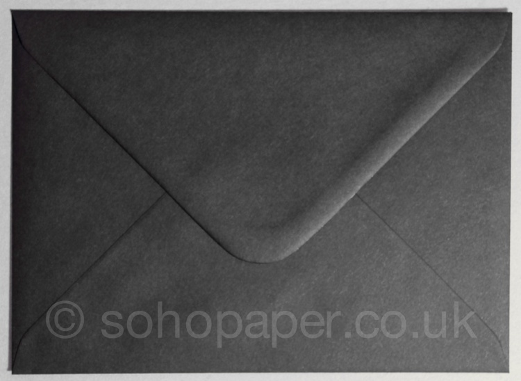 Black Envelopes 133 x 184mm 100gsm Soho Paper