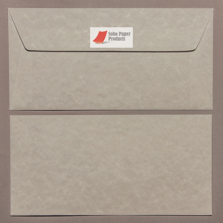 Parchment Silver DL 110 x 220mm Envelopes Soho Paper