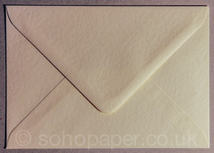 Hammer Embossed Ivory C6 114 x 162mm Envelopes 100gsm Soho Paper