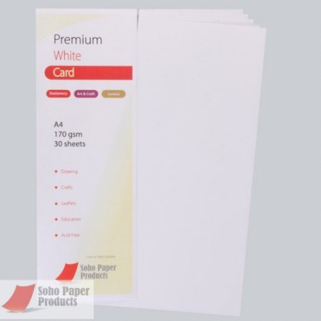 Premium White Card  A4  170gsm
