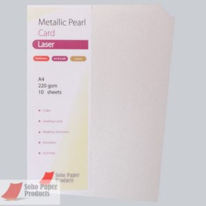 Metallic Pearl Embossed Card Laser A4 220gsm