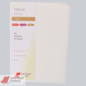 Vellum Card White A4  230gsm