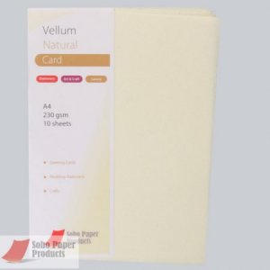Vellum Card Cream  A4  230gsm