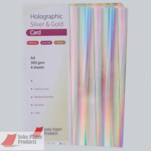 Holographic Silver & Gold Card