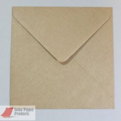 Kraft Ribbed Envelopes 130 x 130mm