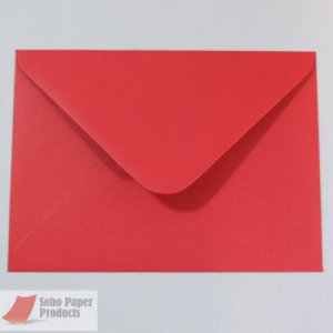 Scarlet Red C6 -114x 162mm Envelopes 100gsm