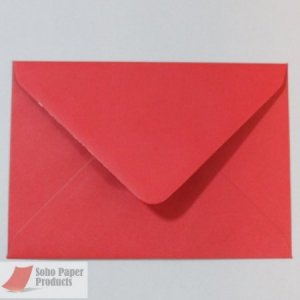 Scarlet Red Envelopes 133 x 184mm 100gsm