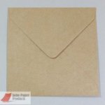 Ribbed Kraft Envelopes 155 x 155mm 100gsm