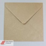 Kraft Ribbed Envelopes 130 x 130mm