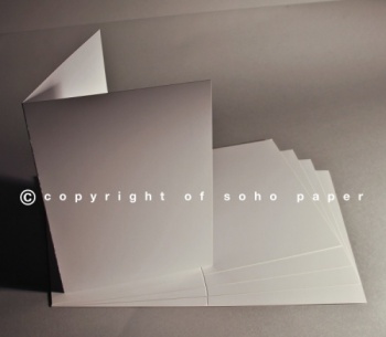 White Satin Creased Cards A5 350gsm
