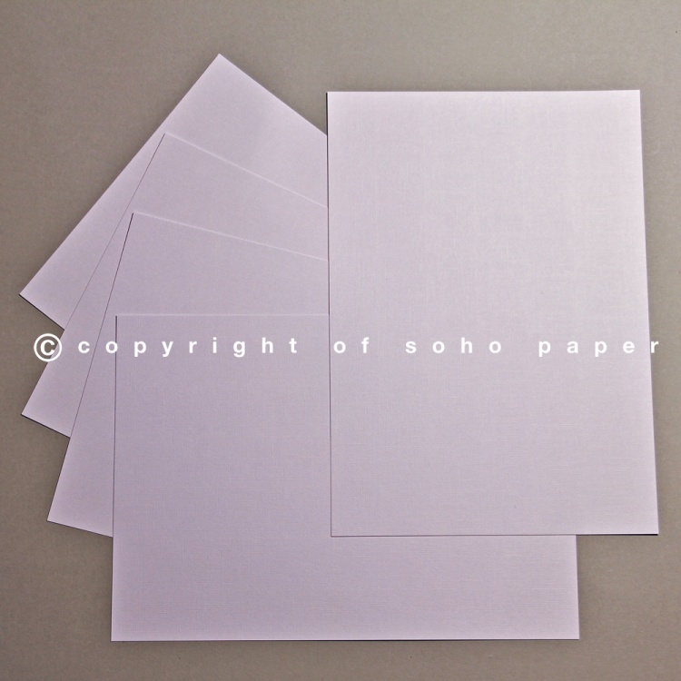 Linen Embossed Premium White Card 250gsm Soho Paper